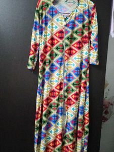 Colorful Patterned Long Dress