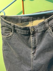 Stylish Dark Wash Flare Jeans