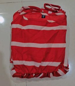 Red &amp; White Striped Sundress