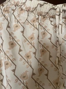 Rangmanch Beige Colour Printed Palazzo (L/XL)