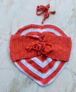 Crochet Heart Crop Top