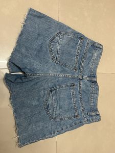Ripped Denim Shorts