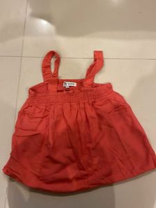Zara Orange Summer Top