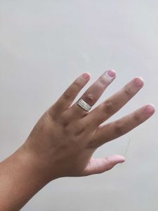 Sparkling Silver Color Ring