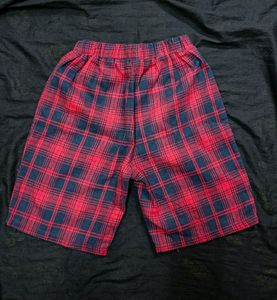 Red Plaid Shorts