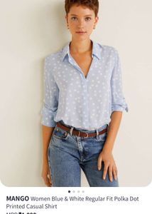 Mango Polka Dot Blouse
