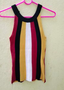 Striped Knit Tank Top