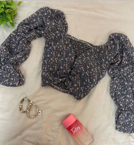 Floral Print Crop Top (Bust-30 to 34)