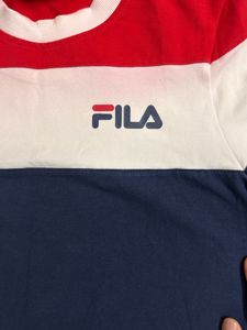 Fila Crop Tri Colour Tee