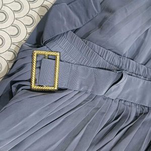 Pleated Midi Skirt