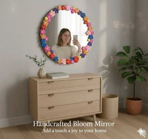Handcrafted pinterest inspired bloom mirror 🪞🌸