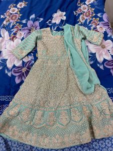 Elegant Stone Work Gown For Wedding