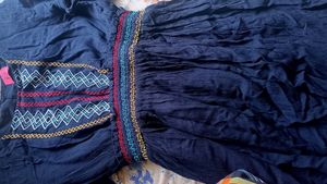 Women Rayon Embroidery Short Kurti Top