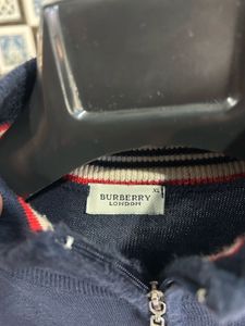 Burberry Quarter Zip Sweater