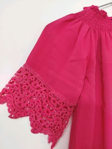 Pink Off Shoulder Top