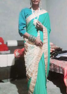 Elegant Green Saree
