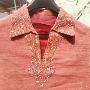 Embroidered Sleeveless Top