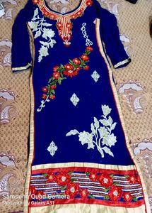 Navy Blue 🔹Long Kurti Daily Wear