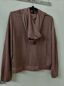 Mauve Zip-Up Hoodie