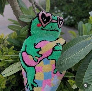 Frog Playing Guitar Rug