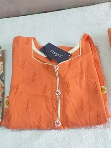 Orange Pranjul Readymade Suit