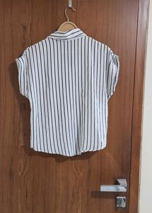Black And White Stripes Top
