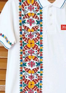 Printed White Shirt
