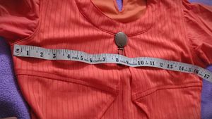 Coral Ribbed Top