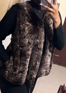 Faux Fur Vest large size