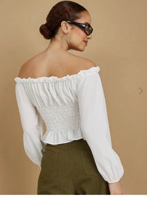 White Off-Shoulder Top