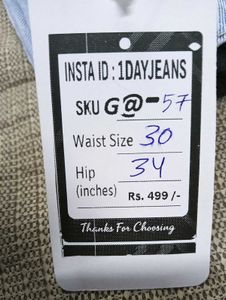 G@57 Size-30 (Sale) Latest Ladies high waist Jeans