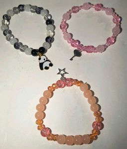 Beaded Charm Bracelets Set