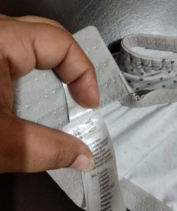 Grey Polka Dots Bra For 46 DD Bust