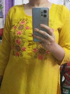 HANDWORK A-LINE KURTI