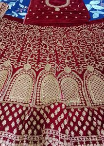 Beautiful Unstitched Lehenga With Blouse And Duppa
