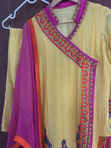Yellow Embroidered Salwar Kameez
