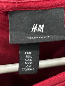 H&amp;m printed Oversized T shirt