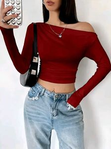 Trendy Asymmetric Crop Top