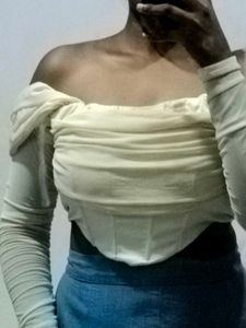 Off-Shoulder Corset Top