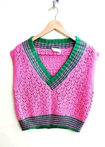 Megenta Colour Half Sweater Size-38