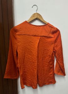 Only - Orange Satin Top