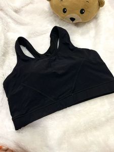Black Sports Bra With Removable Padding- Brnd New
