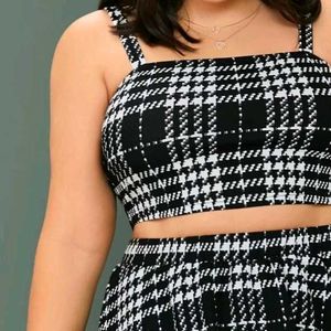3XL SHEIN Plaid Top