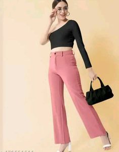 Pink Wide Leg Trousers🌷