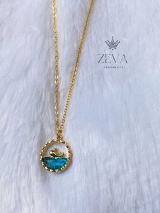 Gold plated dolphin pendant Chain