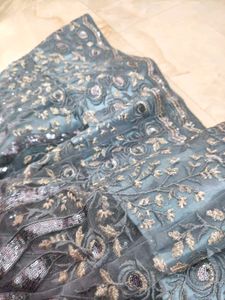 Grey Lehenga /Choli With Grand Sequence Work