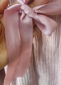 Cute Pink Corduroy Dress