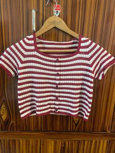 Striped Knit Top