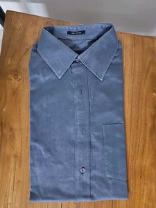 Park Avenue Gray Cotton Dress Shirt