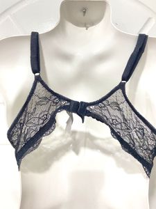 Purple &amp; Black Lace Bra Victorias Secret